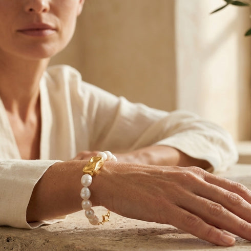 MARONA BRACELET|  צמיד פנינים טבעיות מתורבתות