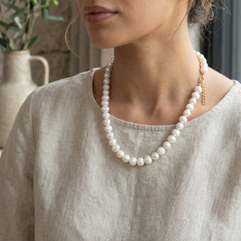 NILI NECKLACE  |שרשרת פנינים קלאסית