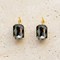 JON  GREY EARRINGS| עגילים בציפוי זהב וקריסטל