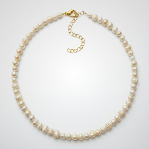 MACCHIATO NECKLACE|  שרשרת פנינים טבעיות מתורבתות