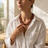 CHOKER ROBIN BORDO|שרשרת קולר בציפוי זהב