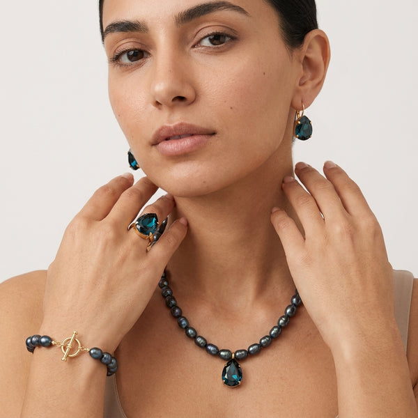 ZORA BLUE SET| סט תכשיטים