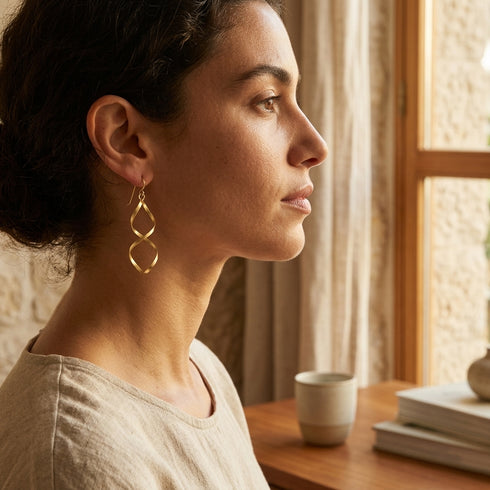 TWIRL EARRINGS |  עגילים ארוכים
