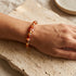 LINA RED BRACELET  |צמיד אבנים טבעיות
