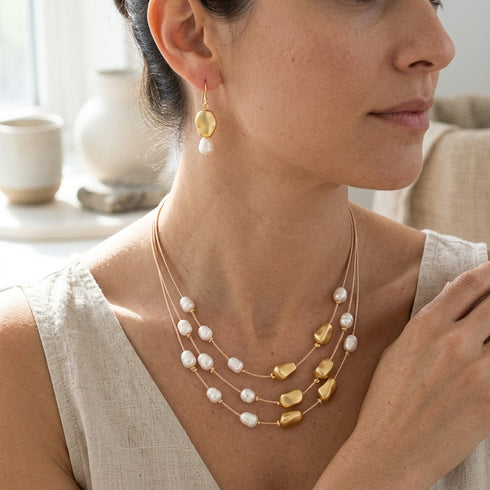 WILLA SET| סט עגילים ושרשרת