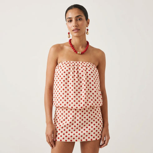 MANI RED NECKLACE| שרשרת בציפוי זהב