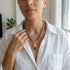 DEL TER NECKLACE| שרשרת בציפוי זהב ופנינה