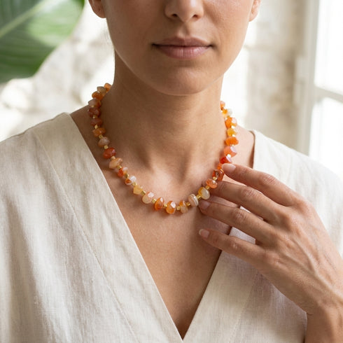 CHOKER ROBIN RED|שרשרת קולר בציפוי זהב