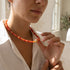 CHOKER RED |שרשרת קולר בציפוי זהב