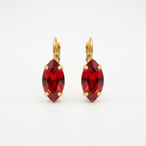 MARVEL SOLO RED EARRING| עגילים בציפוי זהב