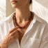CHOKER ROBIN BORDO|שרשרת קולר בציפוי זהב