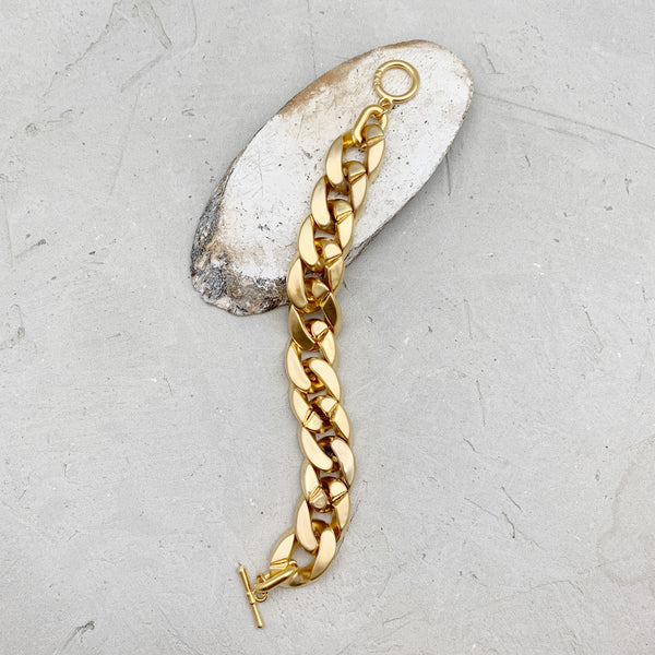 ROXAN |צמיד חוליות בציפוי זהב