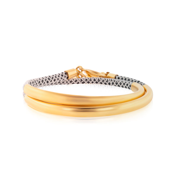 EUNICE  WHITE| צמיד מתלפף בציפוי זהב