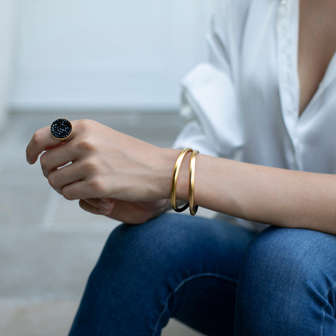 EUNICE| צמיד מתלפף בציפוי זהב