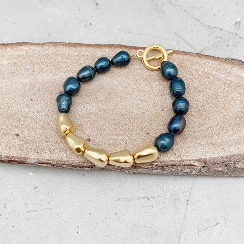 PAM BLUE| צמיד פנינים