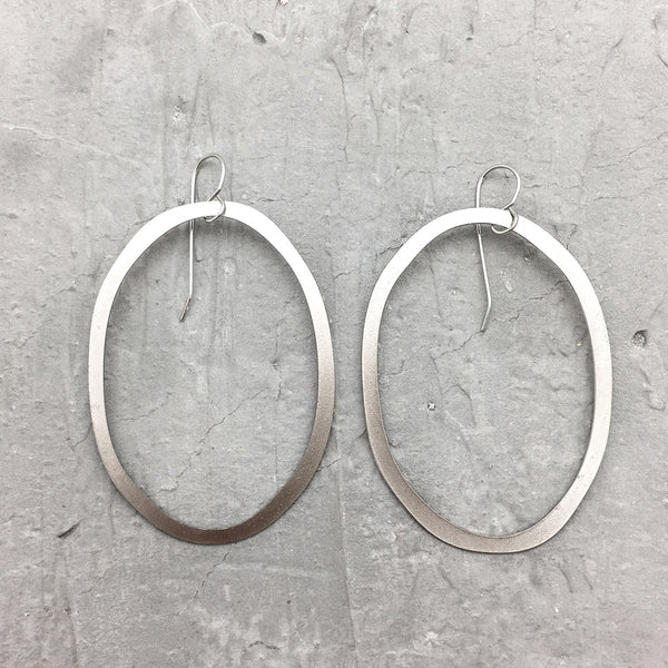 ABLAS SILVER| עגילי חישוק בציפוי כסף