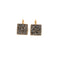 ASHLY GOLD GREY| עגילים מצופים כסף וקריסטלים