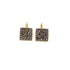 ASHLY GOLD GREY| עגילים מצופים כסף וקריסטלים