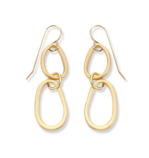 OLIVE| עגילים בציפוי זהב