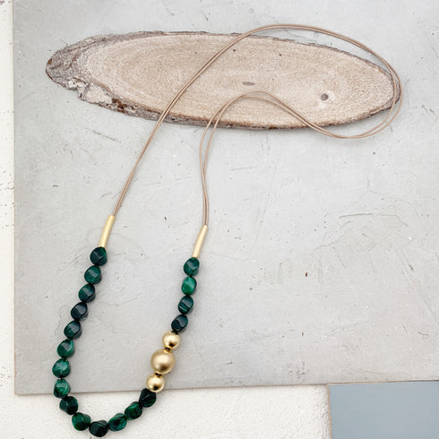 DIAN GREEN | שרשרת ארוכה בציפוי זהב