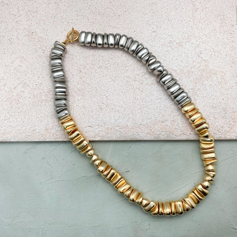 CALISTA  S&G| שרשרת מצופה זהב וכסף