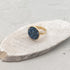 TWIX  BLUE| טבעת בציפוי זהב וקריסטלים