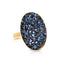 MEIRLIN BLUE W|טבעת קריסטלים בציפוי זהב
